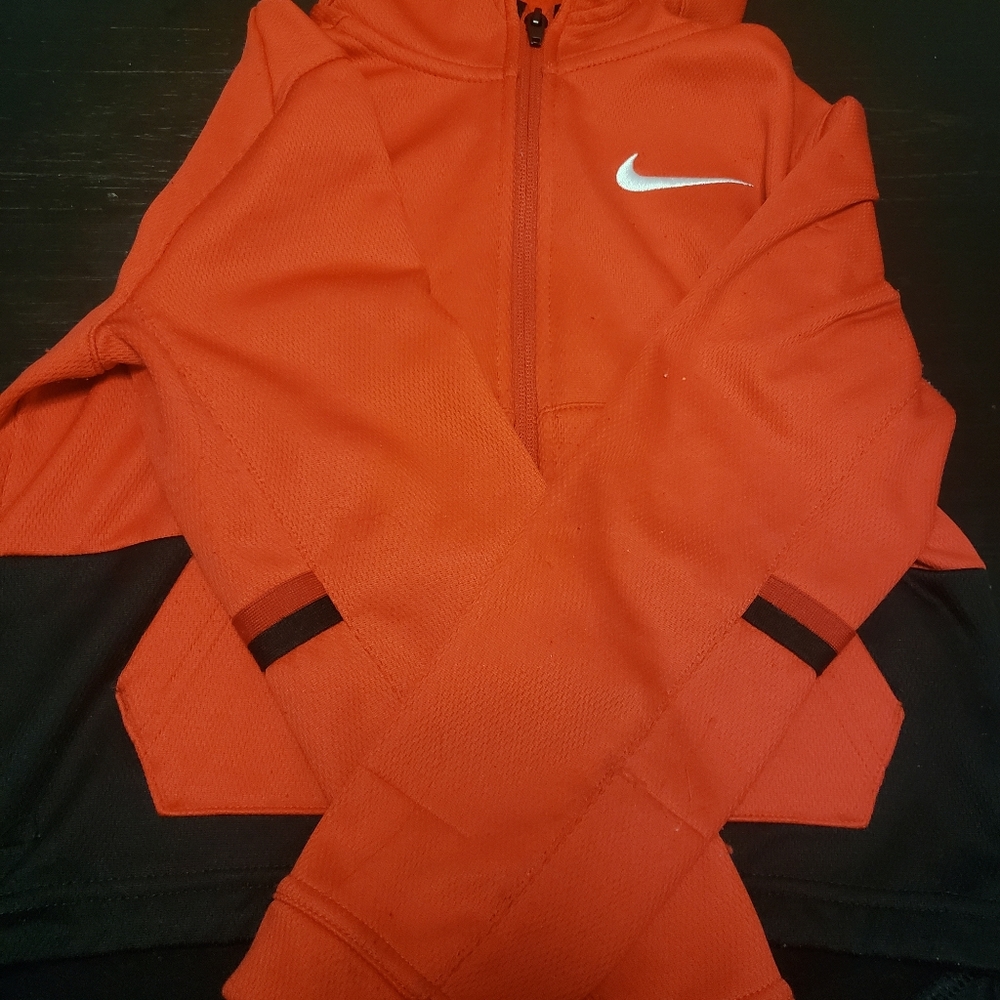 Red Nike hoodie